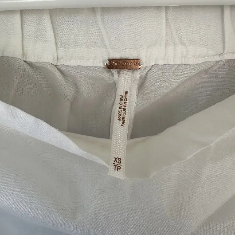 Free People White Off The Shoulder Blouse (Size XS)